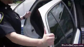 Horny female cops arresting a suspect's big black cock