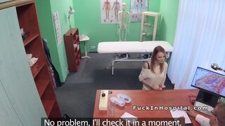 Doctor bangs busty babe after examination