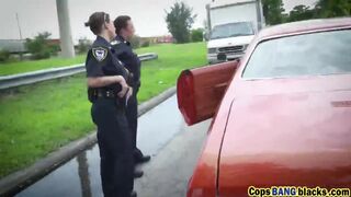 Policewomen blowjob pussy licking bbc brunette