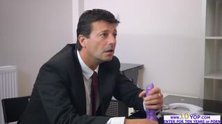 Pretty babe Christina Shine fucks her horny employee