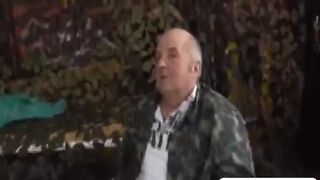 Handicapped grandpa gets lucky with sexy brunette nurse