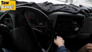 Fake tow driver best handjob he ever experience