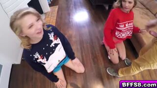 Moriah Tyler and Sydney Cole getting a monster cock