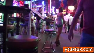 Asian cutie picked up doggy style fuck interracial