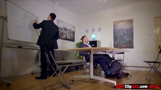 Secretary big boobs Under The Table Deal