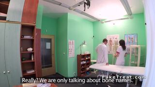 Doctor bangs student in her practice in office