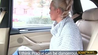 Married lady Nicole sucks and fucks hard in the taxi