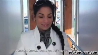 Very tiny tits eurobabe Nancy gets drilled for some cash