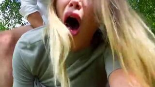 Cutie Tamara Grace Gets Facialized In Public