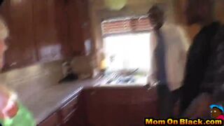 Voluptuous blonde milf BBC hungry pussy takes threesome