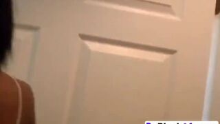Ebony small tits girlfriend amateur suck dick pov