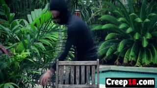 Reverse cowgirl Avalon Heart fucking creep big cock