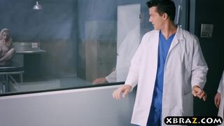 Sex crazed patient gets double stuffed by two doctors