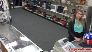 Big boobs amateur woman gets railed by pervy pawn man