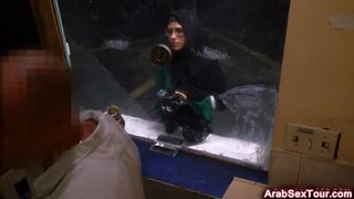 Arab Glasses Slut Fucking Doggy Style Small Tits