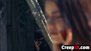 Cute Kylie Quinn dominating sex with abusive neighbor