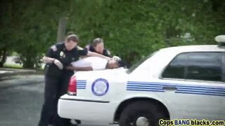 Amazing action as lady gets banged in cop bang blacks