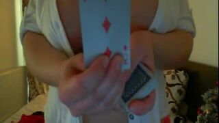 Hot teen showing big tits and stripping 