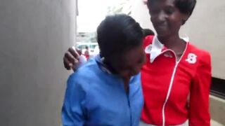 African lesbian Anisa Liaro enjoying foreplay with her ebony friend