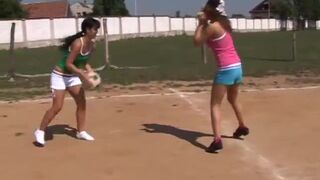 Lesbian piss full and teen public window Sporty teenagers tonguing