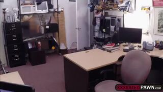 Stunning Latina slut fucked in the pawnshop for cash