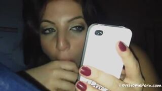 Wife Cutie Sucing A Cock For First Time On Cam