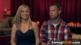 Amateur swingers swapping partners in hot orgy