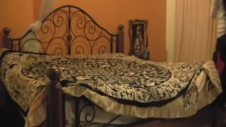 Horny African slut with nice natural tits slammed hard in the hotel room