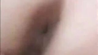 Arab girlfriend with hot tits and ass is having passionate sex on bed