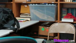 Slutty Alex Harper fucked in the storage room