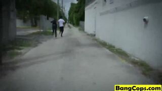 Lady police sex dominating arrested black cock dude