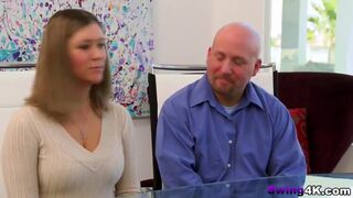 Swinger orgy makes amateur horny couples pleased