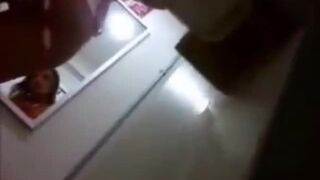 Hot amateurs in dressing room on spy camera