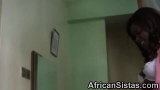 African sistas Megan and Veronica are nude and ready to make each other cum