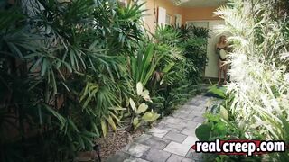 Teen Raylin Ann tied to tree and pounded outdoors
