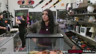 Busty Latina Jessi fucks big cocked pawnmans huge cock