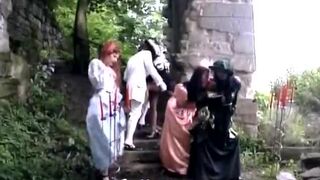 Amateur African teen gets pussy licked outdoors