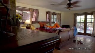 Big ass ex prisoner fucks dude pov in his house