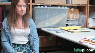 Brooke Bliss Takes Big Dong In Office For Stealing