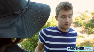 Step Mom Ariella And Teen Angel Share Rod In Threesome