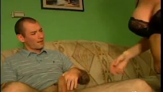 Busty step mom deepthroats and bangs long boner