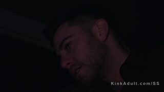 Bound girlfriend flogged and anal fucked