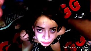 Gangbang orgies and bukkakes on slut