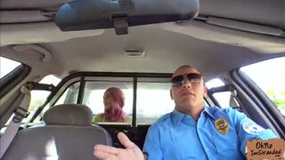 Stranded teen Aidra Fox fucked in the backseat of the car