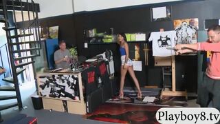 Two blonde cougars flashed their nice boobies for money