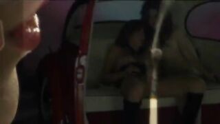 Extreme art lezzie sex in the car