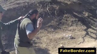 Black border guard bangs slutty teen outdoors