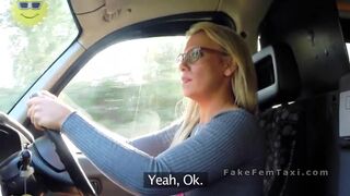 Blonde Milf cab driver bangs fat client