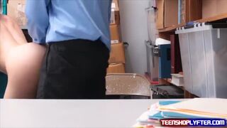 Teen theif Bobbi Dylan suck and fuck to go free from shoplifting charge