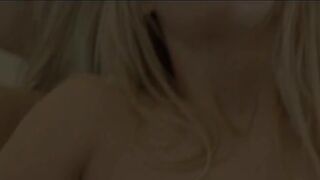 Blonde woman Carla fingering snatch